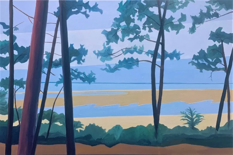 N° 443 Pereire Maree basse ciel gris, 100 X 65, 2023